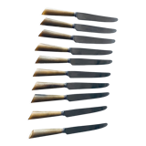 Set of 10 antique knives