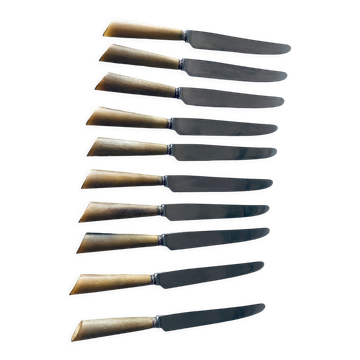 Lot de 10 couteaux anciens