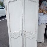 Pair old weathered doors height 154 cm