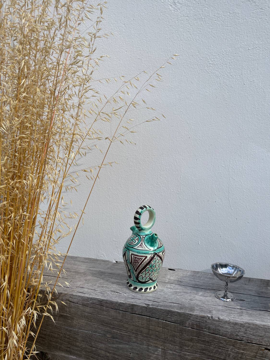 Antique Punter ceramic jar