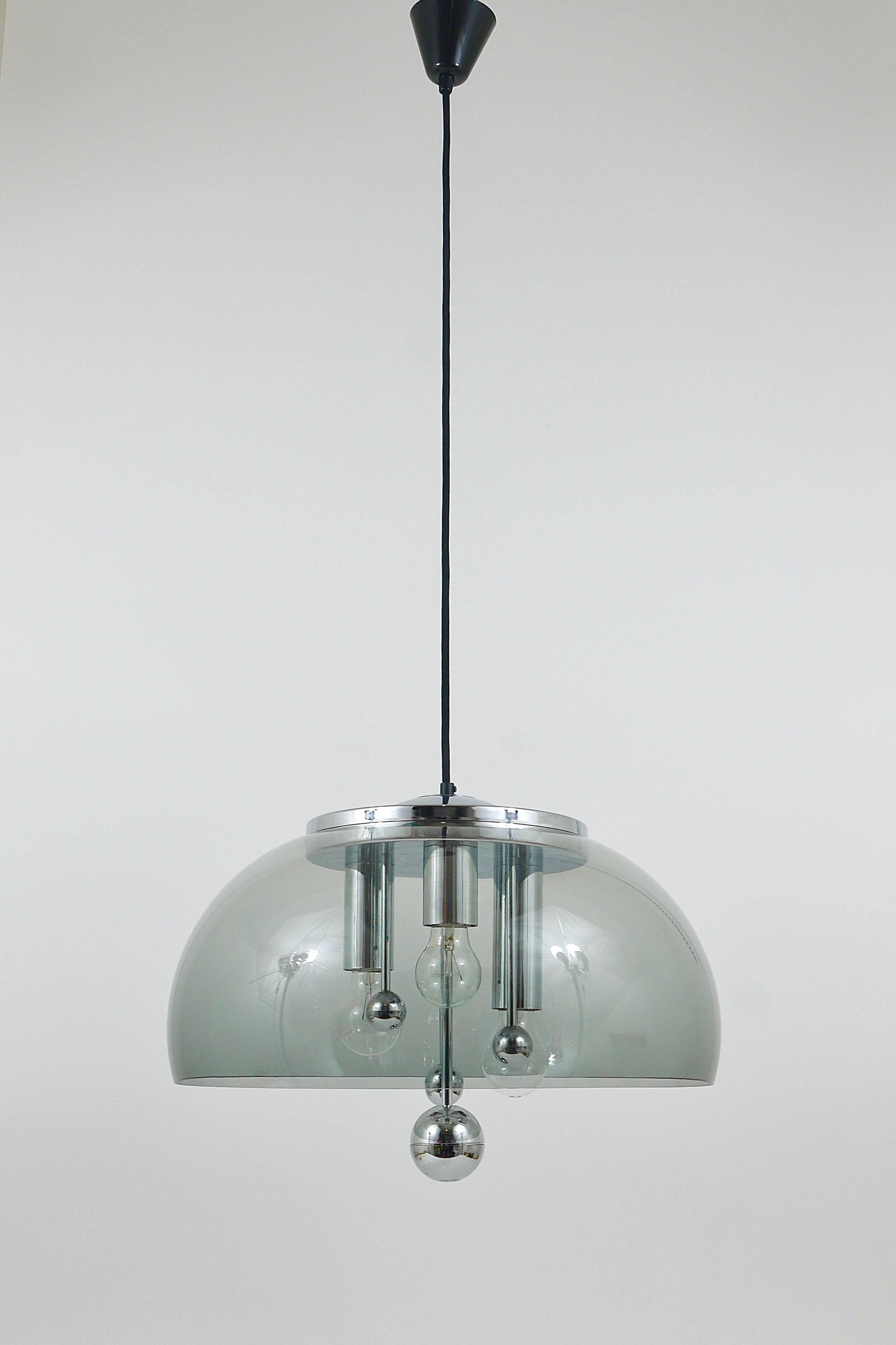 Doria mid-century suspension globe, Germany, 1970s