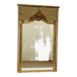 Miroir de style Louis XV en bois et stuc doré XX siècle
