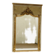 Louis XV style mirror in wood and gilded stucco 20th century