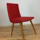 Vintage Steiner 60s chair, red, wood