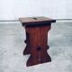 Amsterdam School Design Oak Handle Stool, Netherlands, 1920s