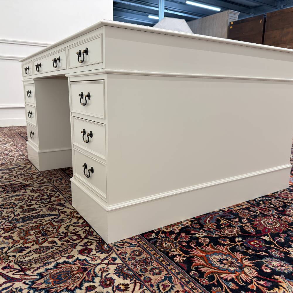 Classic English White Desk Partnerdesk