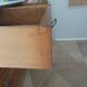 Louis Philippe style chest of drawers with 4 drawers in solid walnut and marble, 1900-1950.