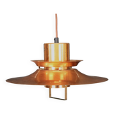 Scandinavian midcentury Design Lamp by Vitrika | solid copper black style | 1960s | Scandinavian