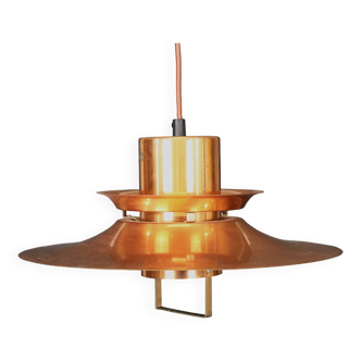 Scandinavian midcentury Design Lamp by Vitrika | solid copper black style | 1960s | Scandinavian