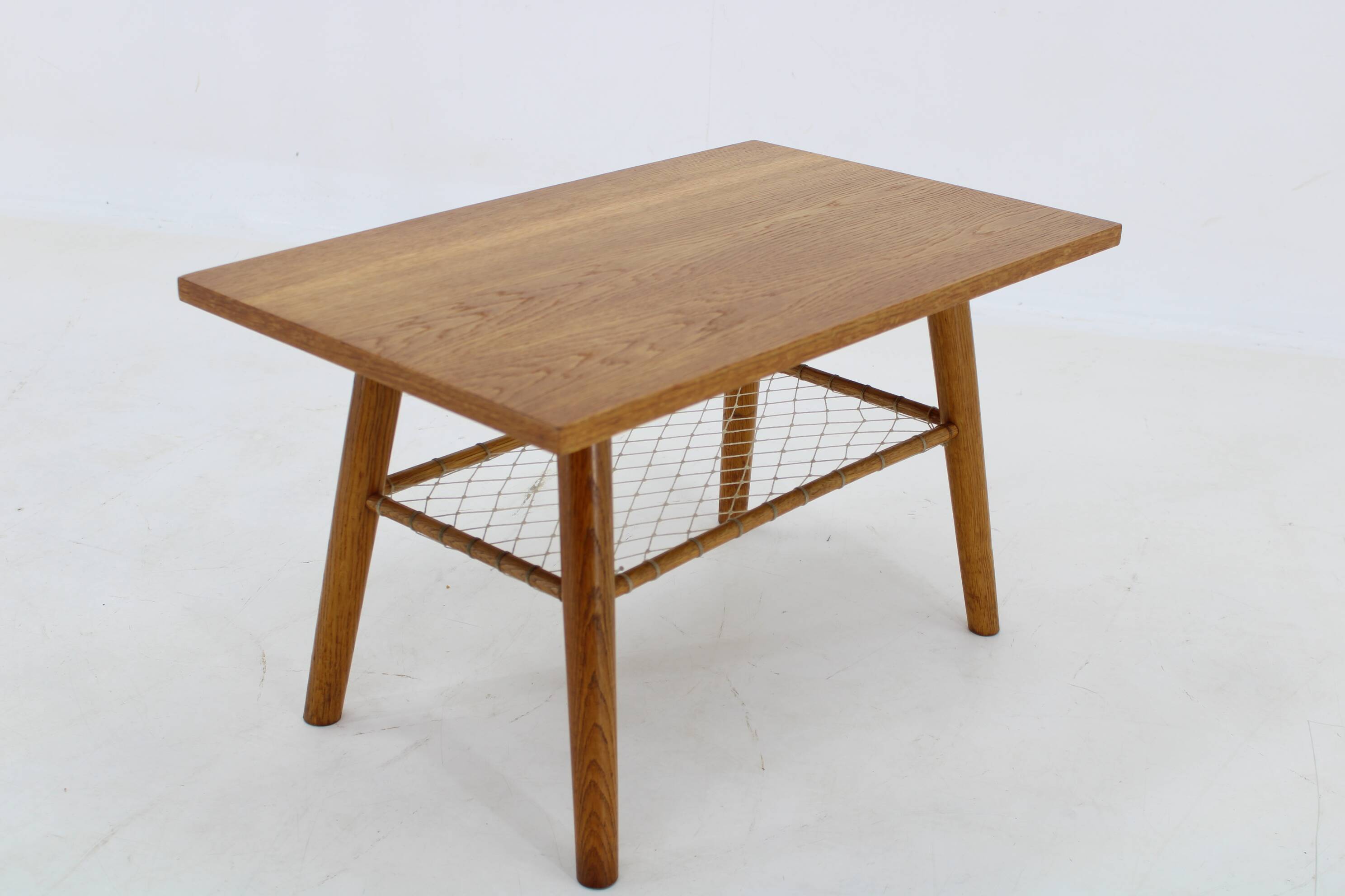 1960s Oak Side/Coffee Table, Czechoslovakia
