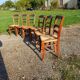 6 chaises anciennes en bois et paille