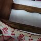 Vintage pine wall shelf