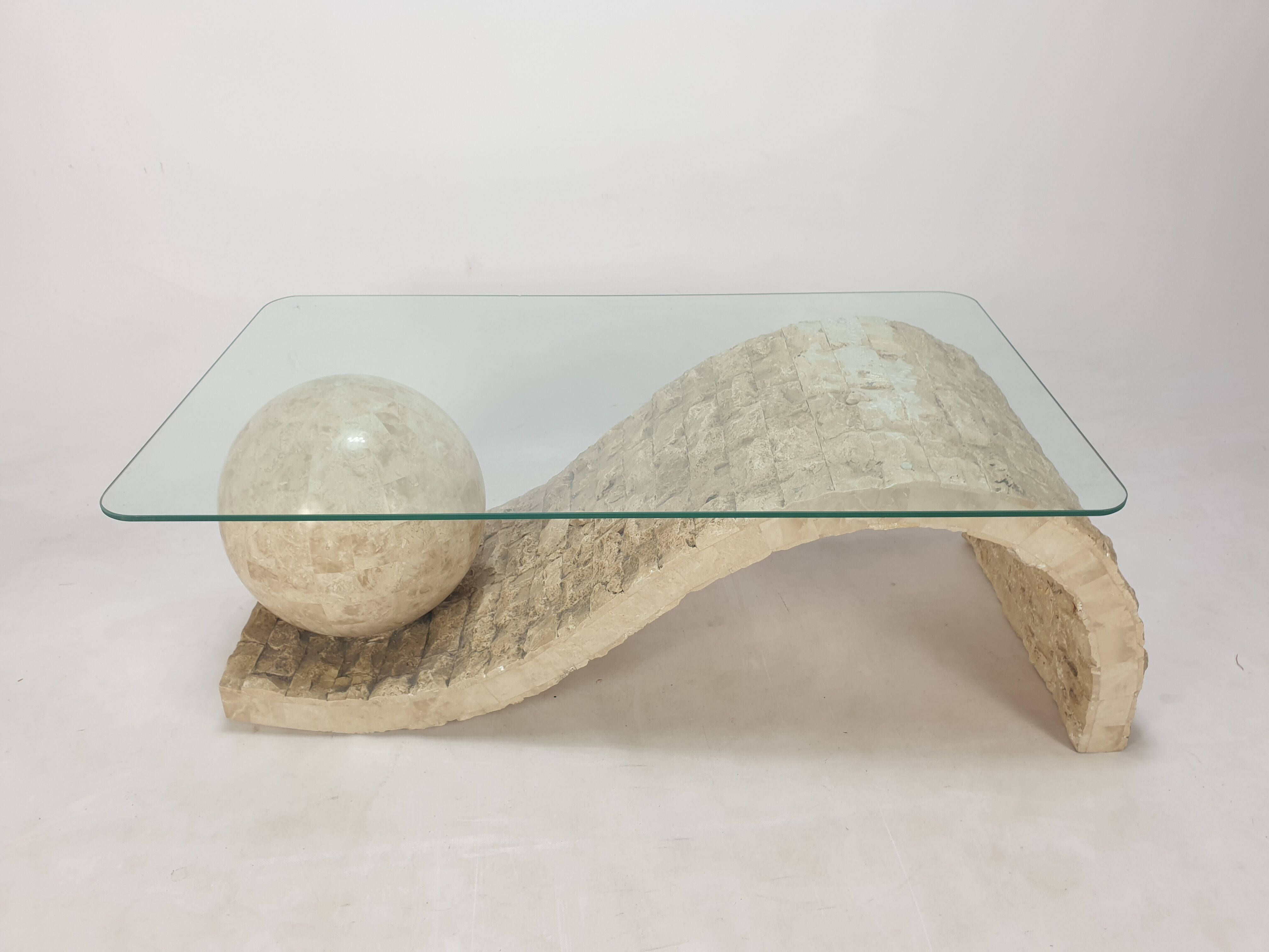 Magnussen Ponte Mactan Stone Coffee Table, 1980s