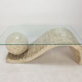Magnussen Ponte Mactan Stone Coffee Table, 1980s
