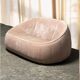 Cinna 'Ottoman' sofa in pale pink velvet, Ligne roset 1980