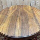 Table à manger ovale à pied centrale époque Napoléon III