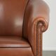 English cowhide club armchair with a luxurious finish and a good appearance