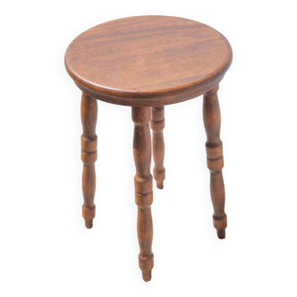 Vintage stool, wooden stool, side stool, plant holder