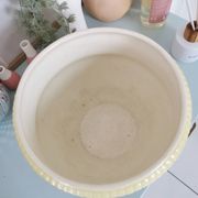 Hidden vase planter in slipware, Bruyne factory (Fives-Lille)