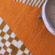 Tapis Couloir Orange Contemporain - 351 x 97 cm