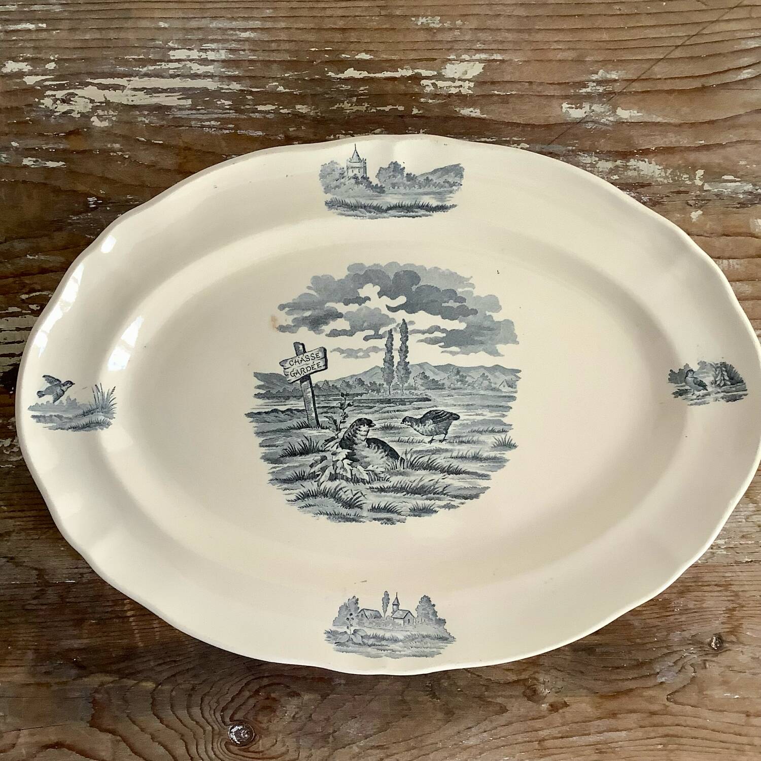 Longchamp oval serving dish