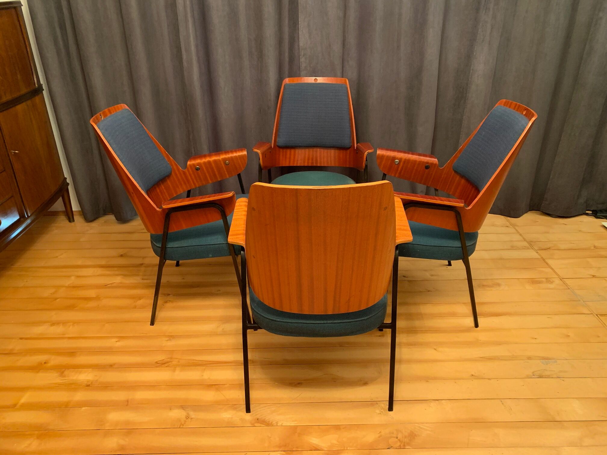 Set of four chairs, 1960s