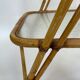 Vintage rattan table side table bamboo rattan 60's