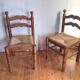 Wooden dining chairs