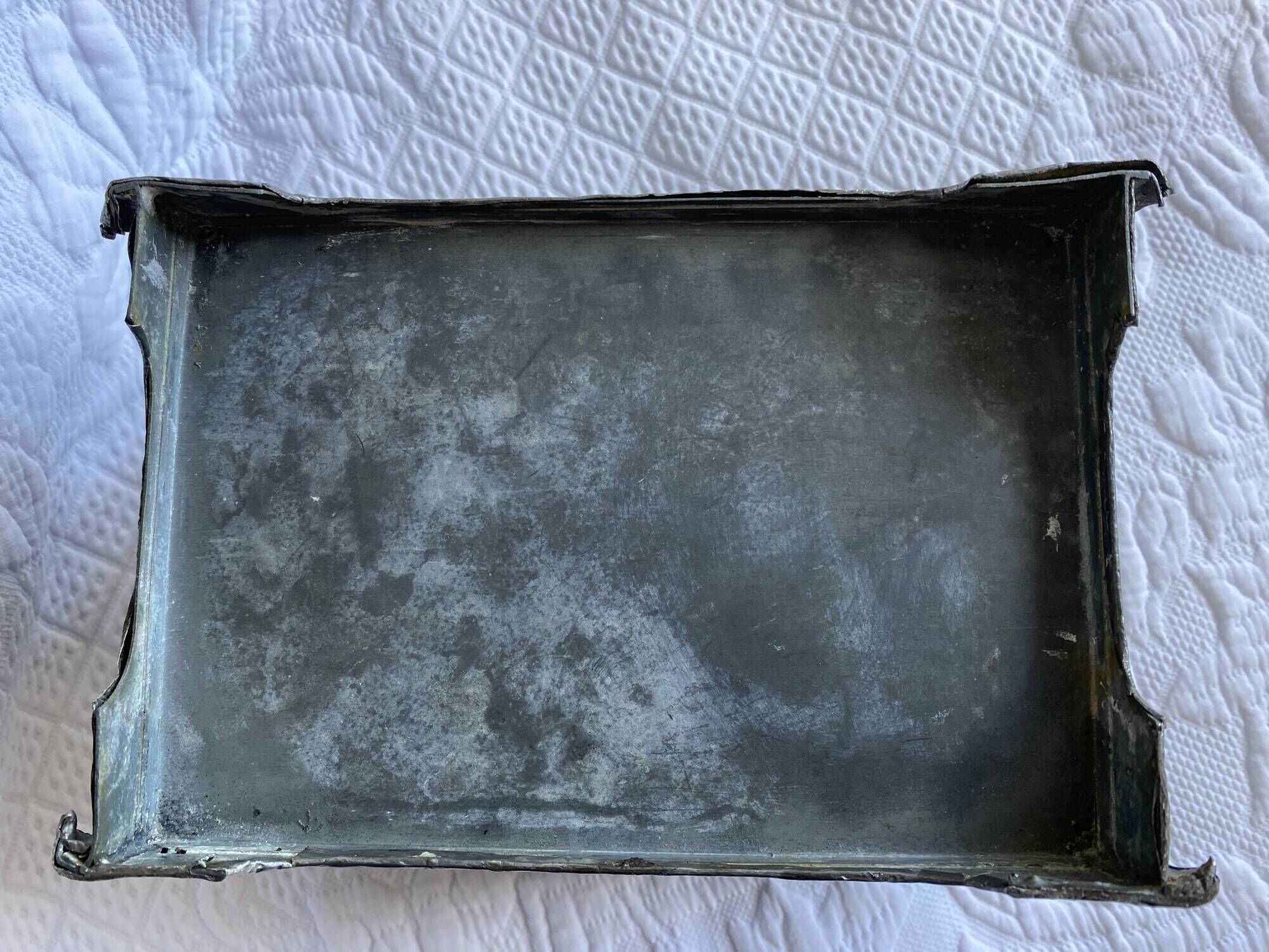 Tin planter pushed back Art Nouveau late nineteenth early twentieth century