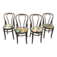 Vintage Velvet No. 18 Dining Chairs by Michael Thonet, Set of 4