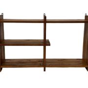 Vintage Wall shelf rack Pinewood wood 70s design