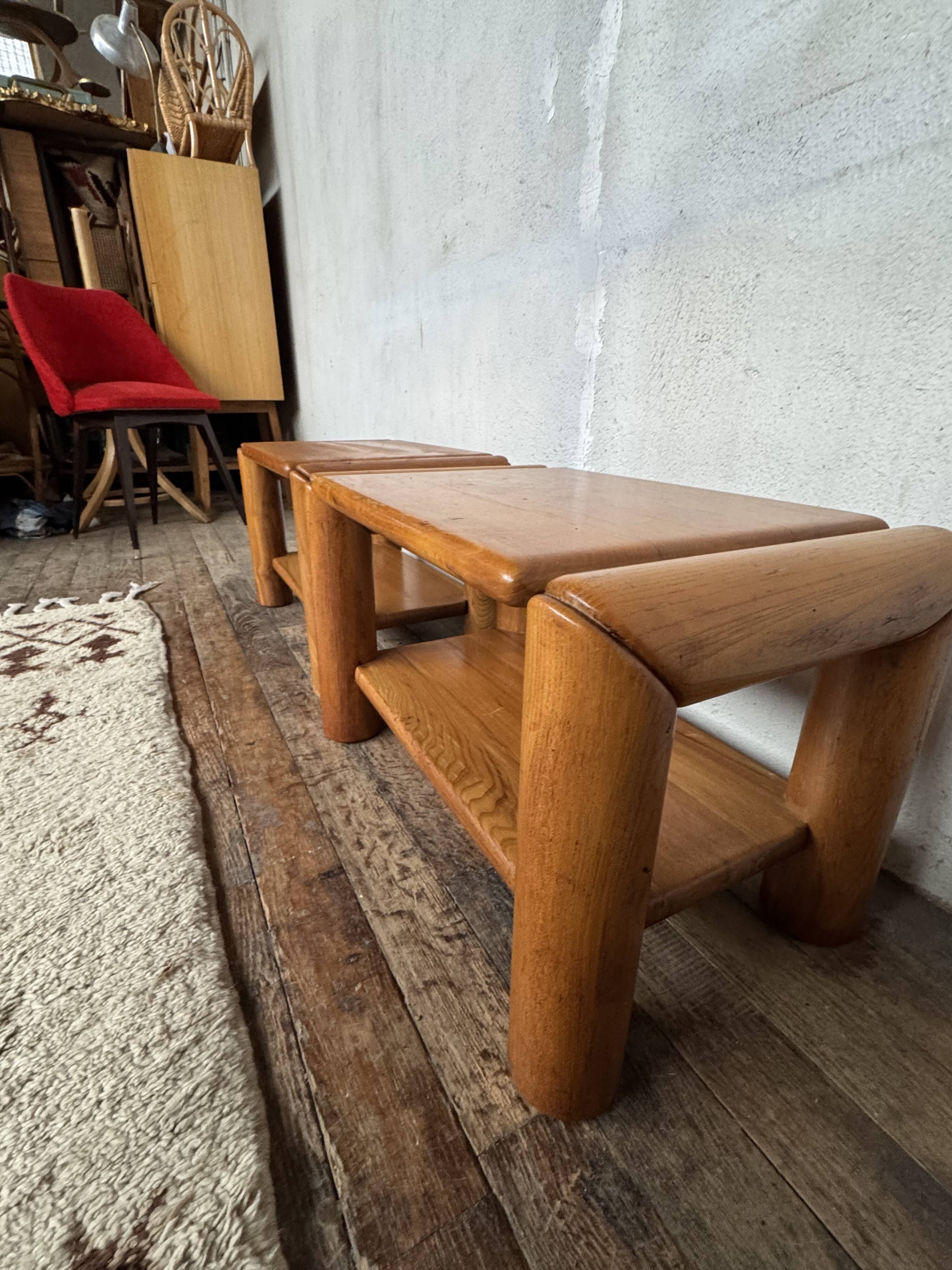 Bedside table, nightstand in Elm dlg Regain