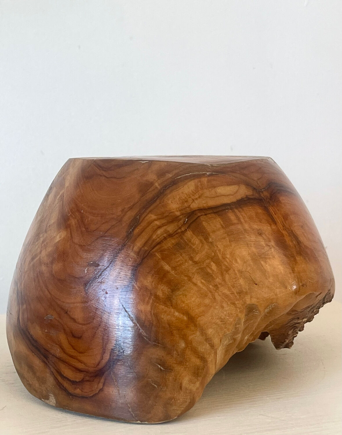 Olive wood catchall.