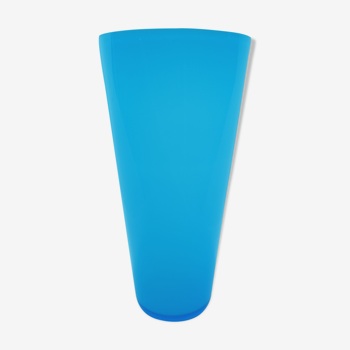 Scandinavian vase in blue glass