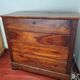 Molded walnut chest of drawers