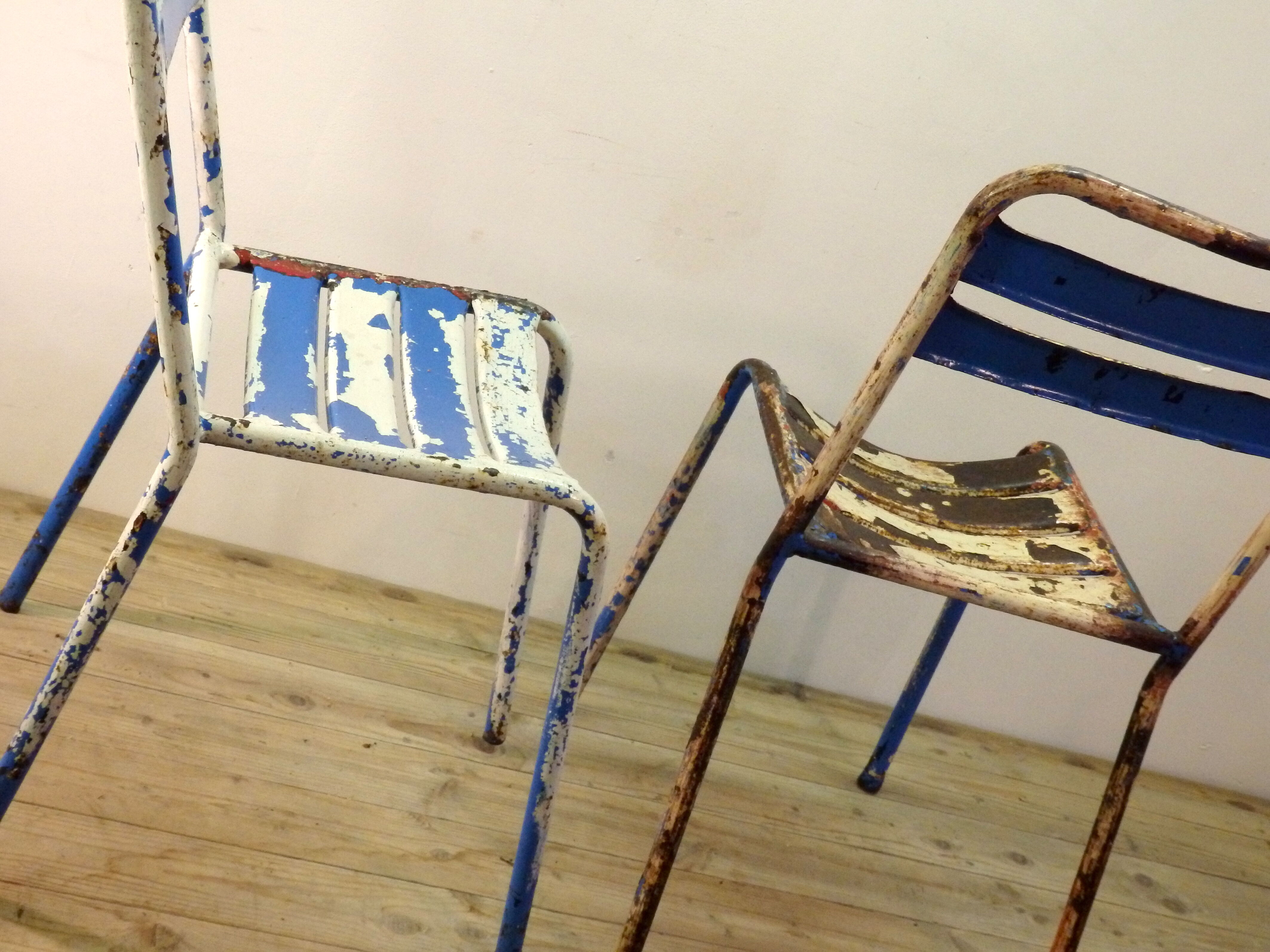 Duo de chaises métal Tolix