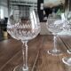 Lot de 7 verres à vin en cristal taillé