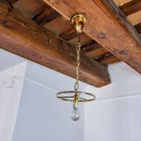 Venini pendant lamp, murano tubular glass, Italy, 1970