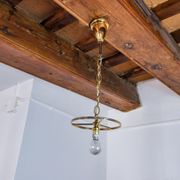 Venini pendant lamp, murano tubular glass, Italy, 1970