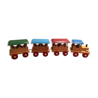 Vintage wooden train to pull