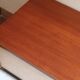 Teak enfilade, sliding canvas doors, 1960s.