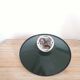 Old industrial wall lamp - Green and white enamelled sheet metal from the 1940s