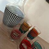 Houndstooth liquor service from the 60s