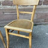 Pair of chairs bistro baumann French bistro chair vintage