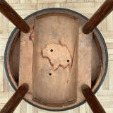 Mondor stool by Baumann vintage with compass legs