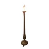French Classic Louis XVI style Wooden Floor Lamp, mid-century