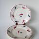 Set of 6 flat plates Givors model Perce-Neige 1950