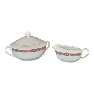 Soupière et saucière en porcelaine, Villeroy & et Boch Rialto