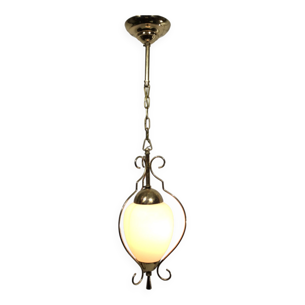 Lanterne 1 lumière en métal doré — Beyit