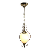 1-light lantern in gold metal
